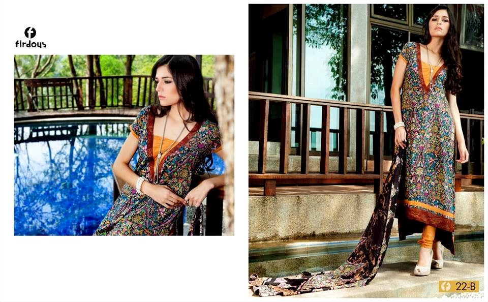 New PkFashion Firdous Linen Collection 201415 Firdous Korean Linen