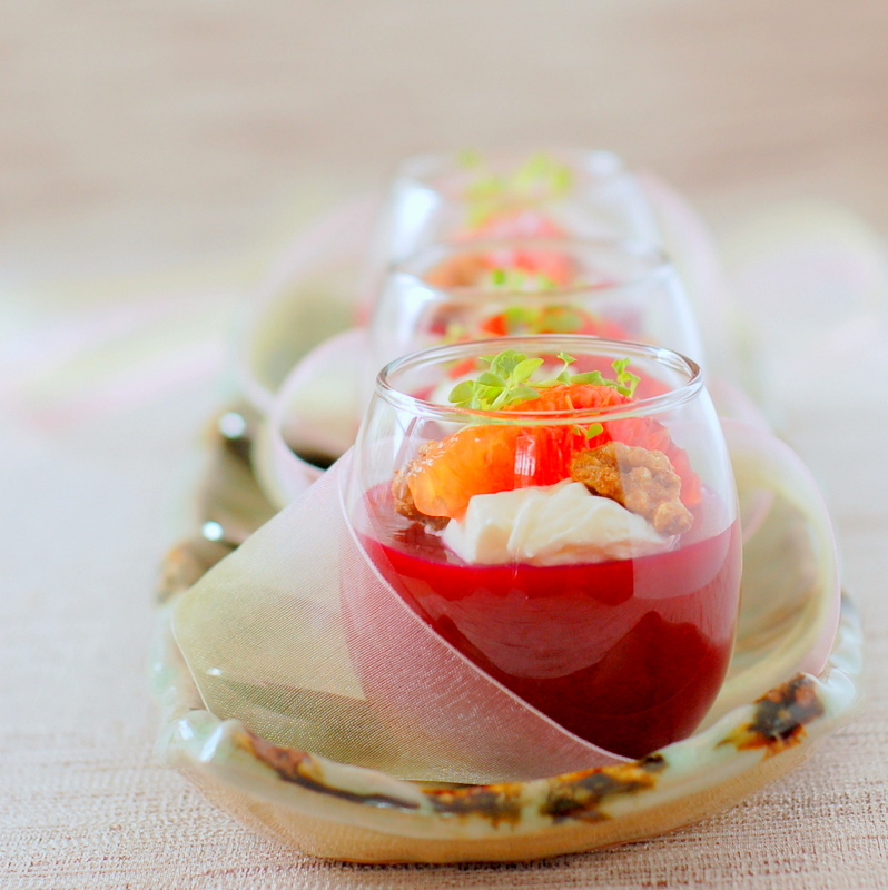 Beyond Salmon Beet Jello, Prunes, Walnuts, Oranges