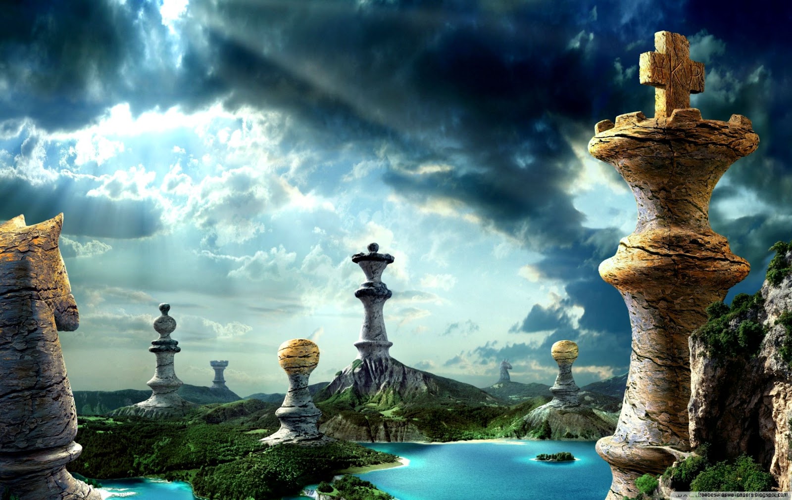 Surreal Chess World 2560x1600 Surreal Chess World 2560x1600
