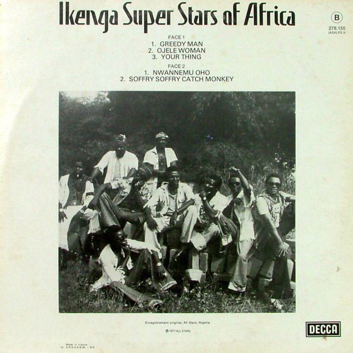 ikenga super stars of africa : Greedy man (1977)  Greedy+man+-+back