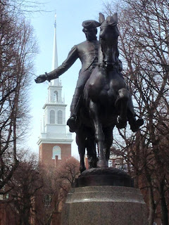 Walking and Drinking Beer on the Midnight Ride of Paul Revere
