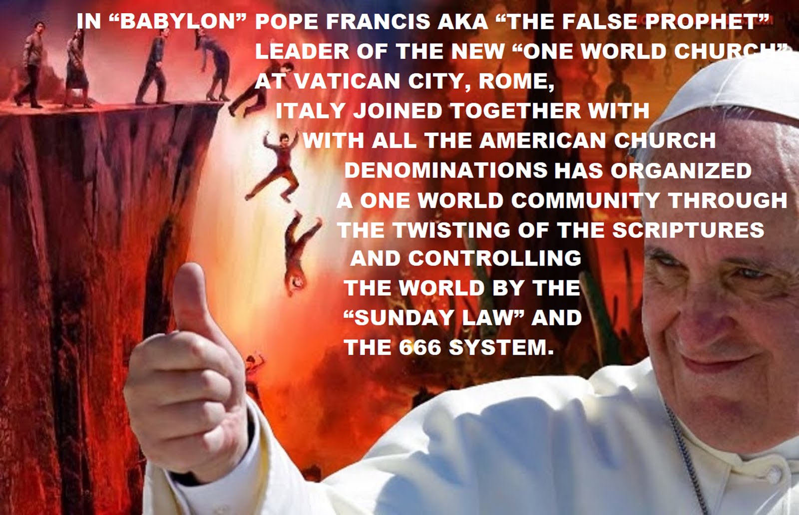 POPE FRANCIS AND "THE SUNDAY LAW"