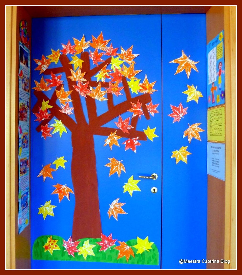 maestra caterina porta d autunno porta autunnale autunno decorazioni autunnali