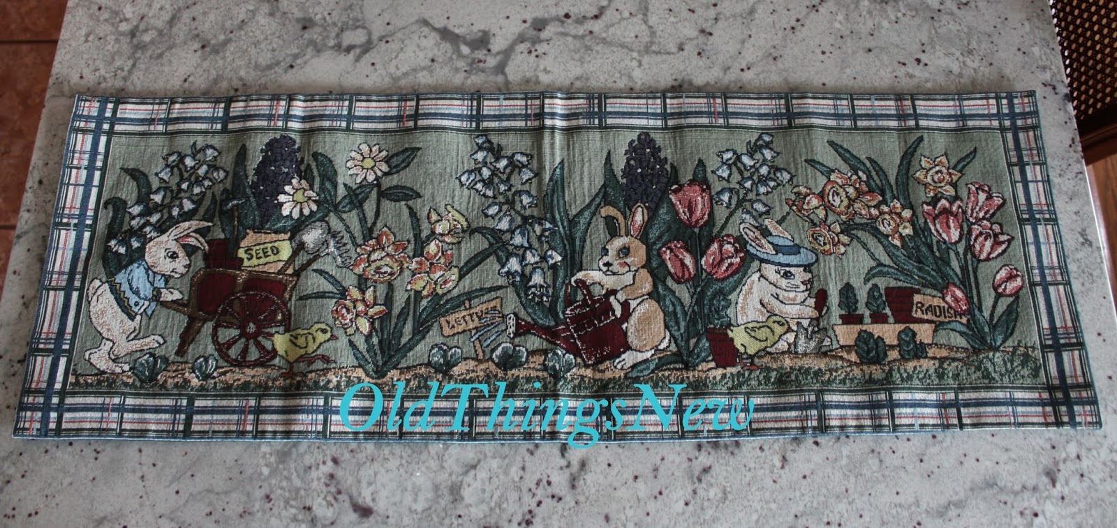 Easter Table Runner Old Things New