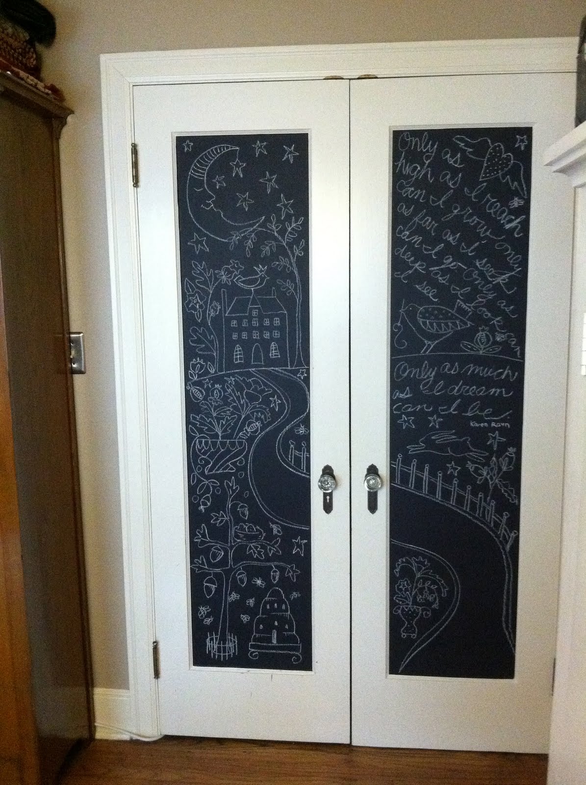 Kathy Schmitz CHALKBOARD DOODLE DOORS