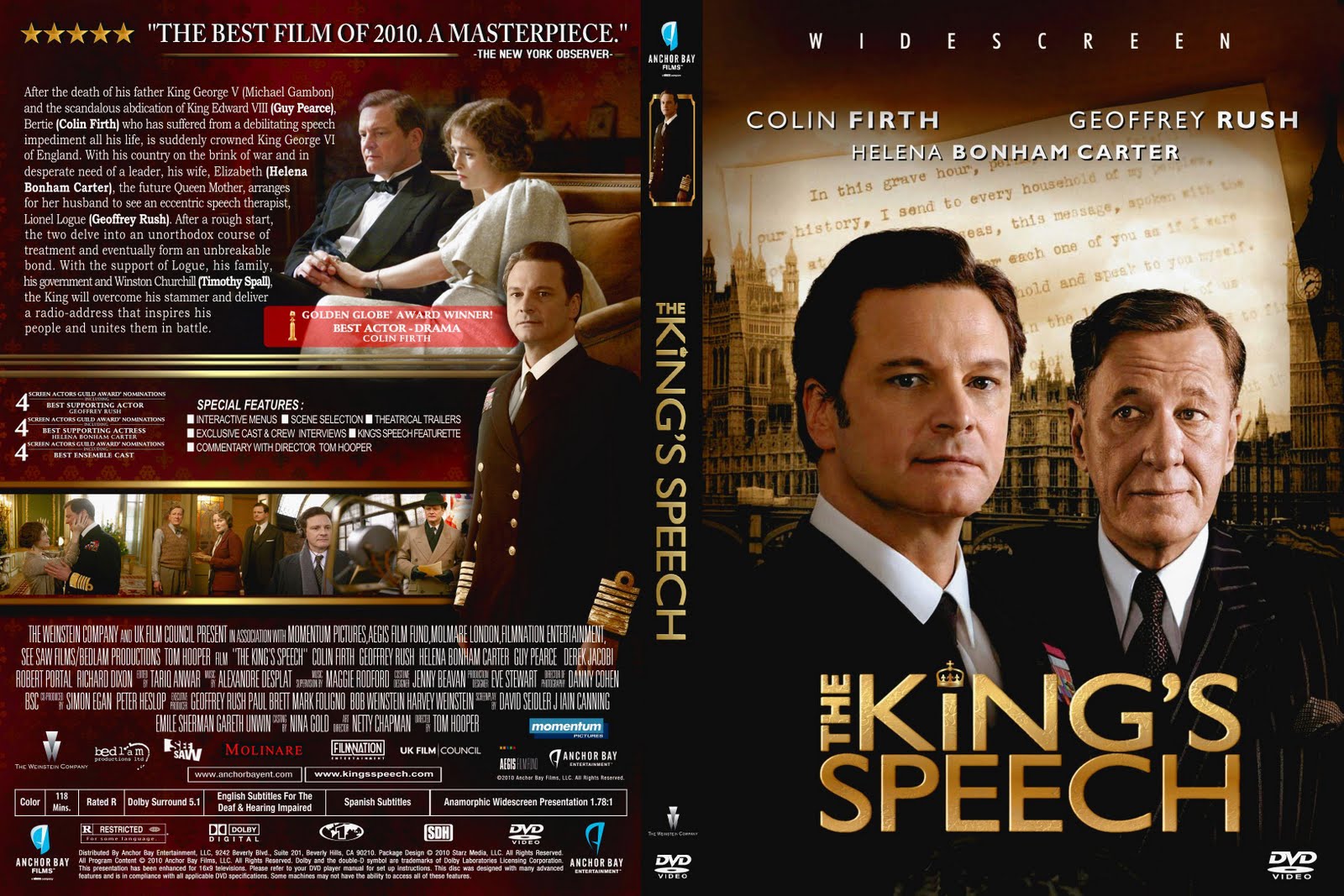 DVD COVERS AND LABELS The King's Speech