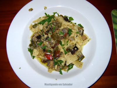 Restaurante Aspargos: Pasta Parpadelle ao Molho Vegetariano Restaurante Aspargos: Pasta Parpadelle ao Molho Vegetariano