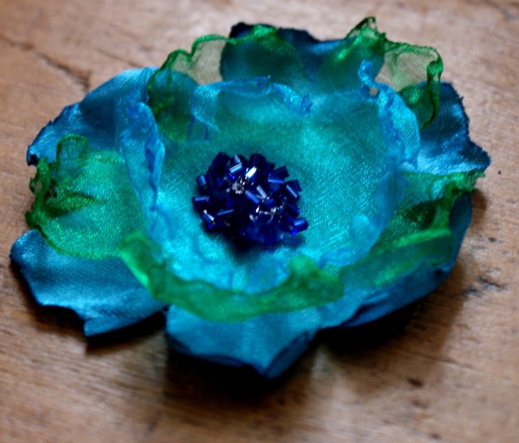 lightly enchanted Melted Fabric Flowers