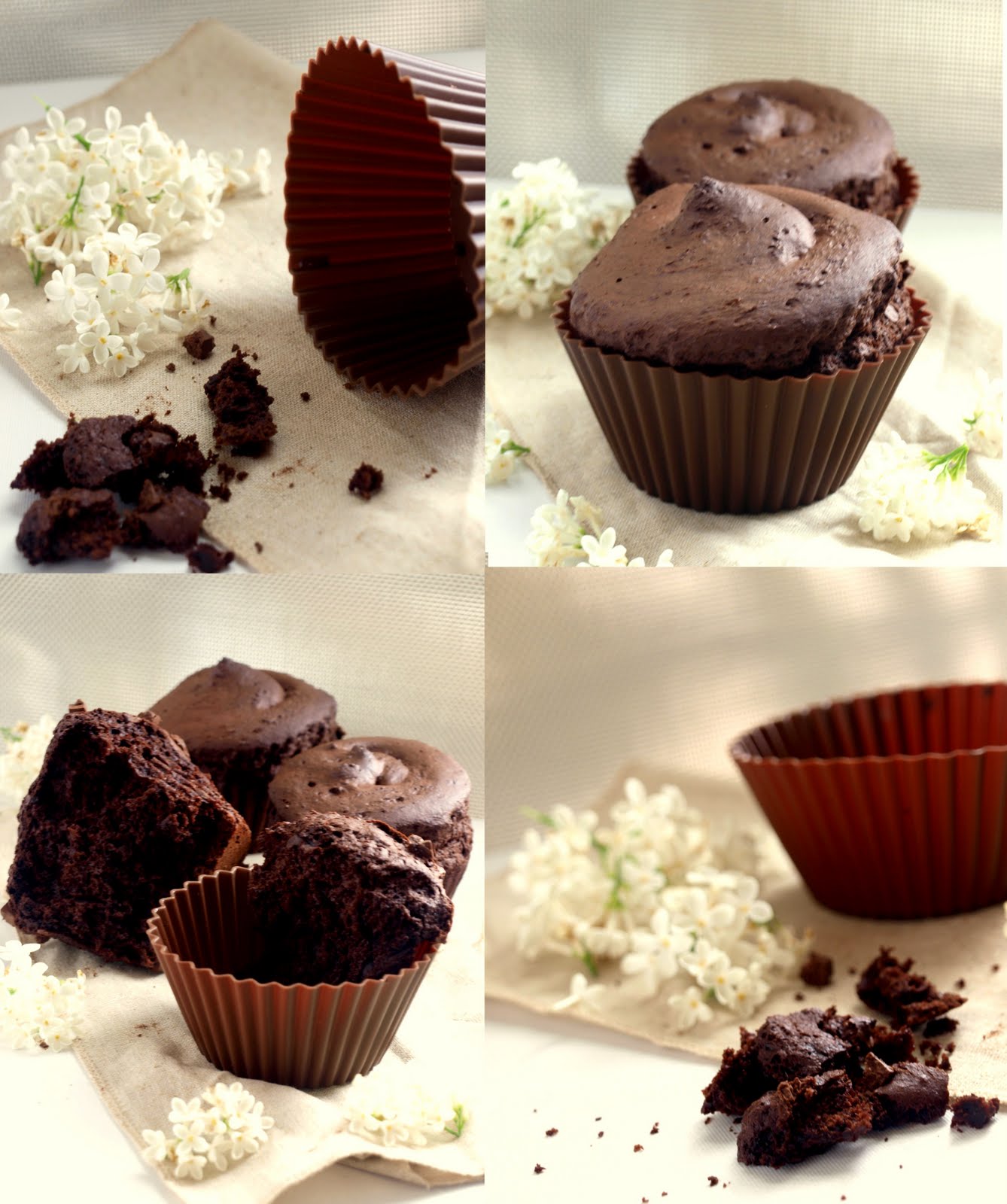 Bocados dulces y salados Super muffins de chocolate