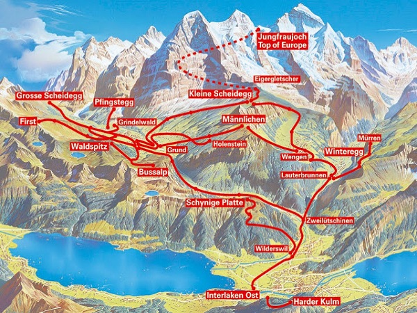 Dicas da Suíça: Trem GoldenPass Lucerna - Interlaken ~ O Viajante Comilão