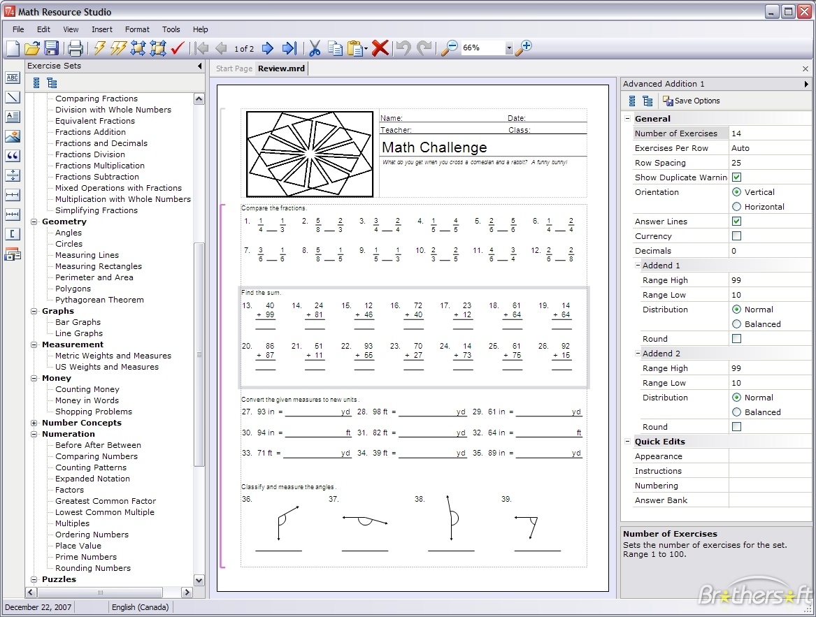 Math Puzzles Worksheets