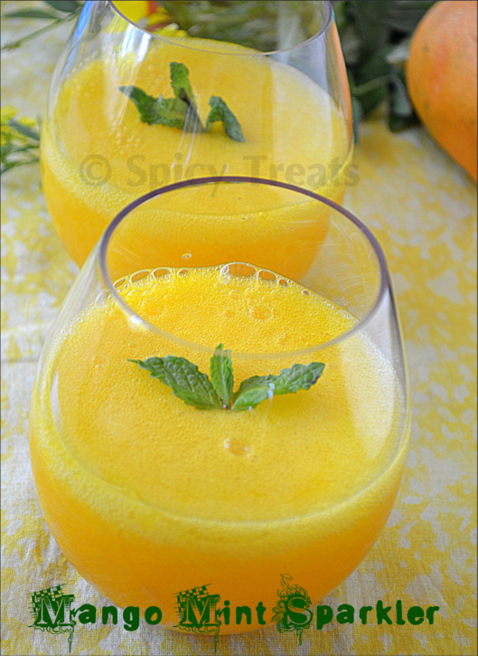 Spicy Treats Mango Mint Sparkler