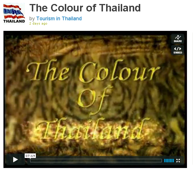 All VDO for Tourism & Hospitality in Thailand