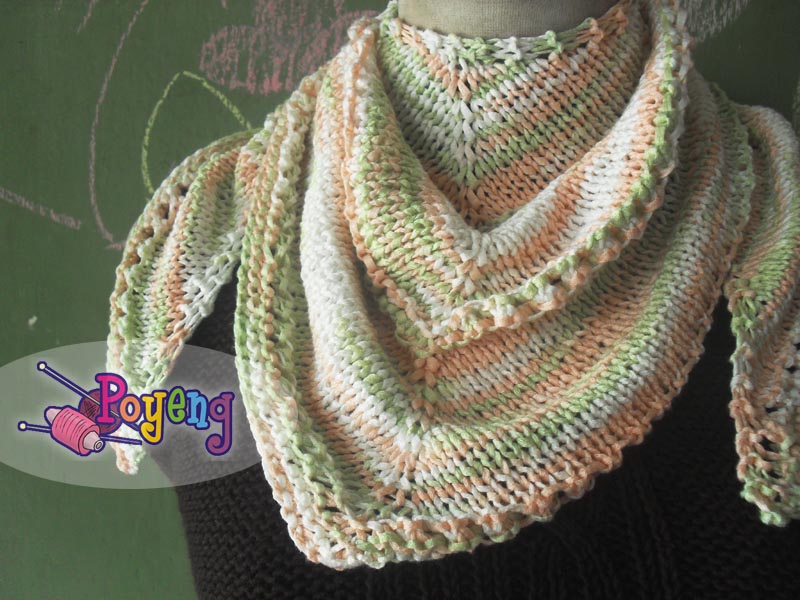 Knitting with Ajeng: Rajut Free Knitting pattern : neck shawl