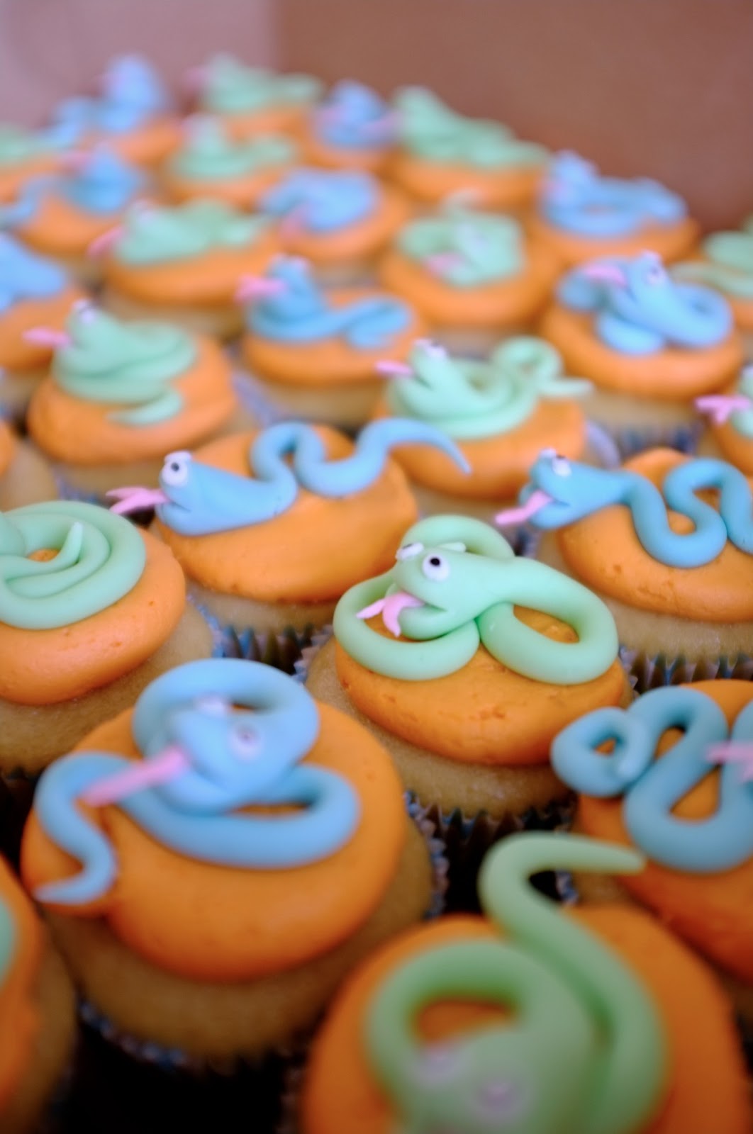 Sweet Elites Vegan Cupcakes Slitherin Snake Cupcakes