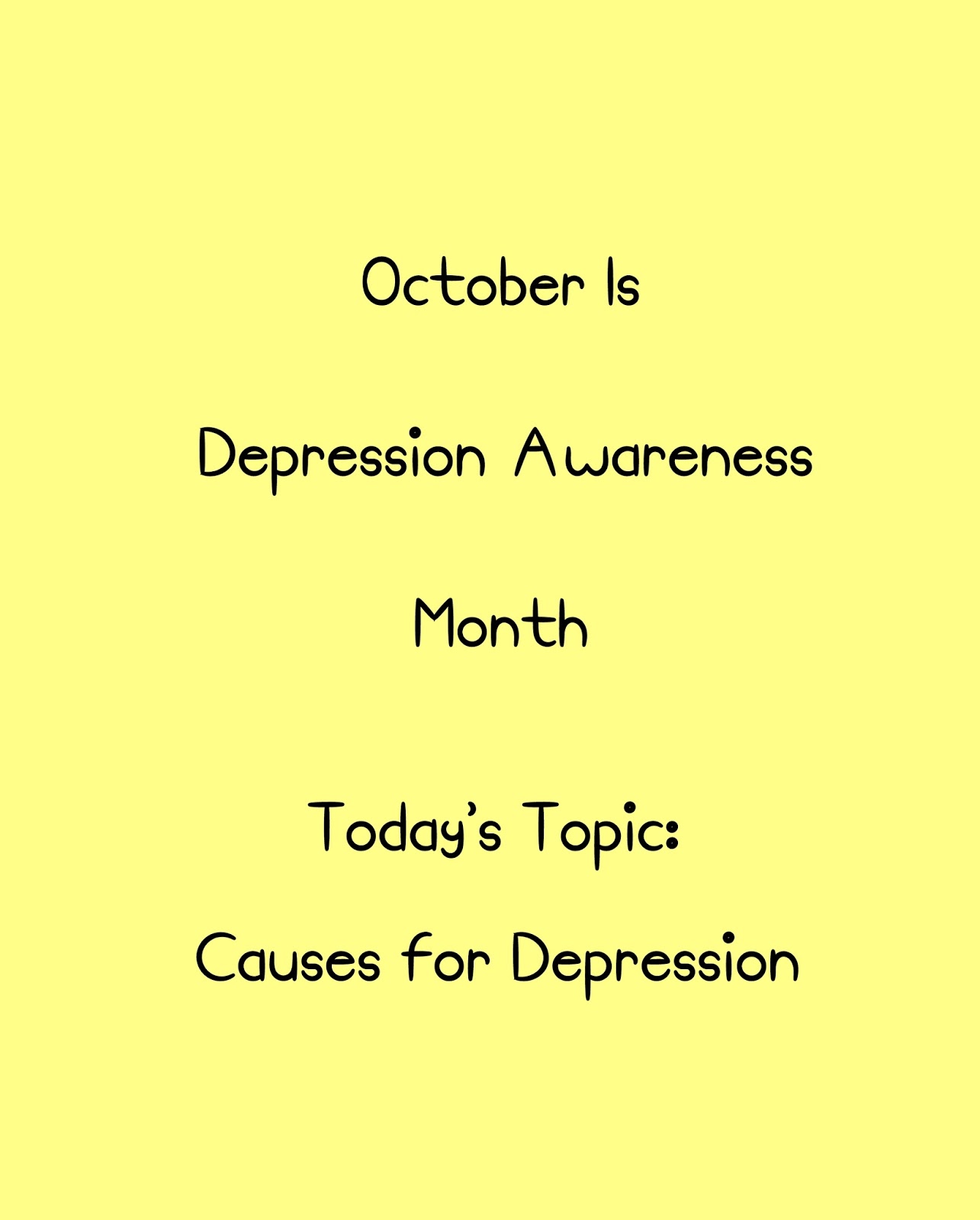 Beauty and More by Pilar October is Depression Awareness Month