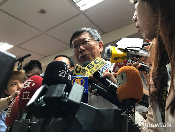 台北市長柯文哲。 台北市長柯文哲。