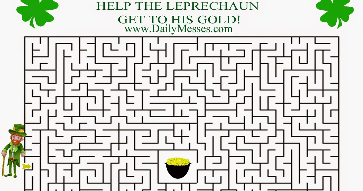 Daily Messes: Leprechaun Maze