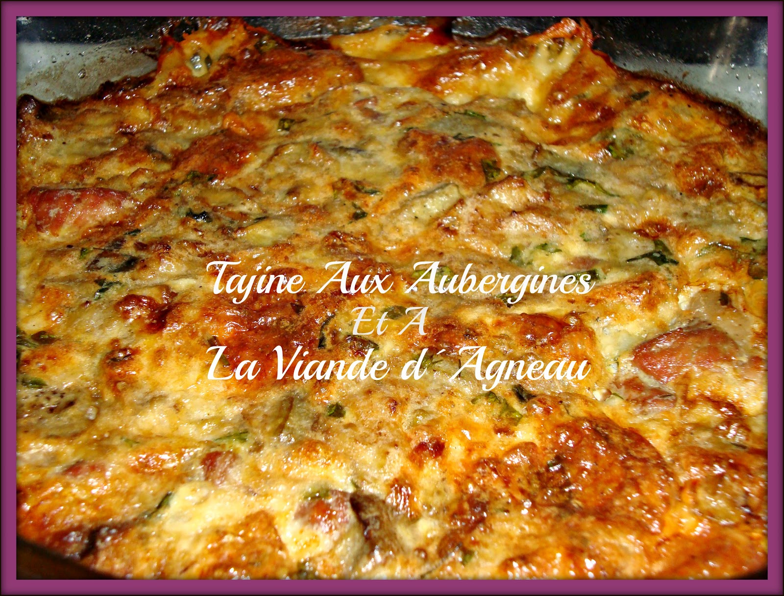 Tajine aux Aubergines et a la Viande d´Agneau