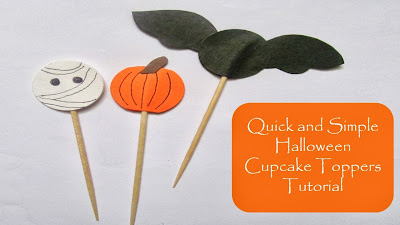 How to make Halloween cupcake toppers