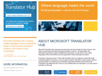 Microsoft Translator Hub