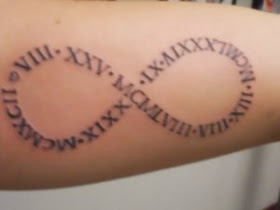 ♥ ♫ ♥ family tattoo. everyones birthday's in Roman numerals together in the infinity symbol :) ♥ ♫ ♥