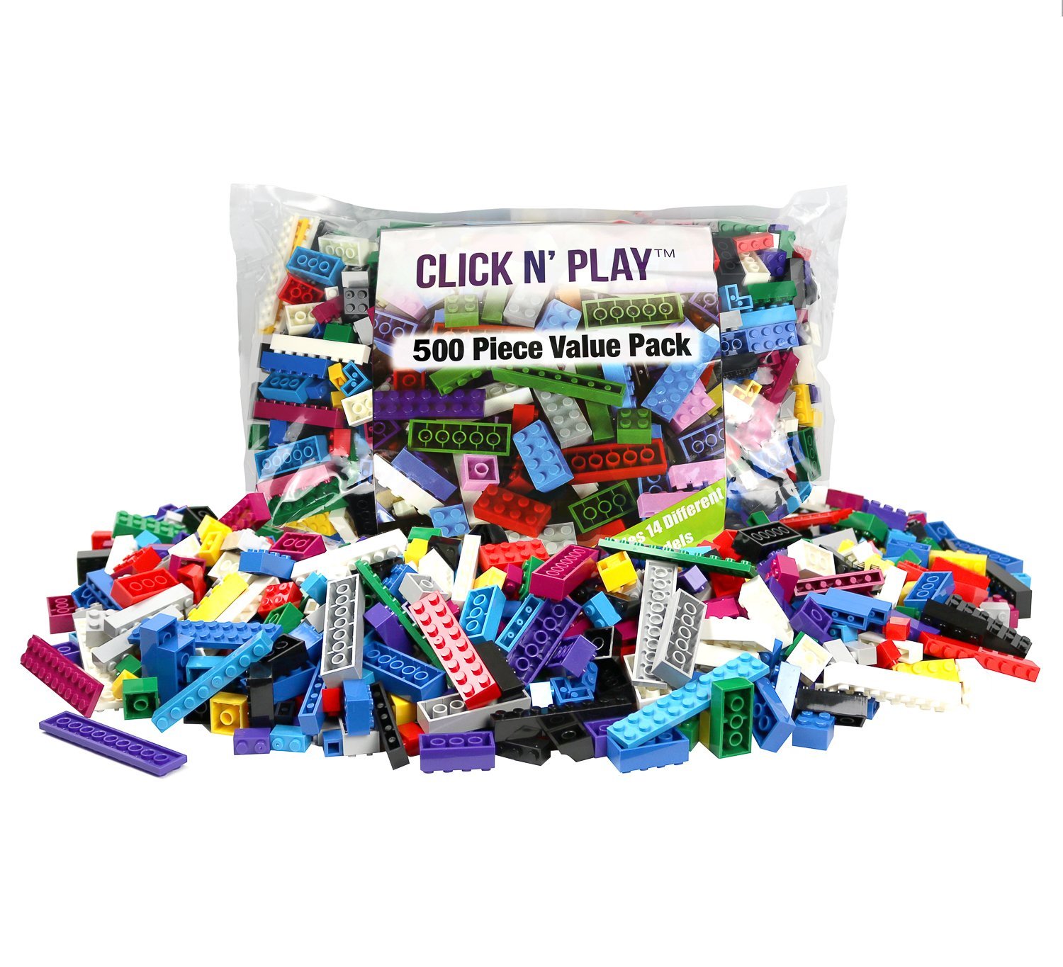 Oma Loves U! 500 Piece Building Bricks Compatible with Lego 