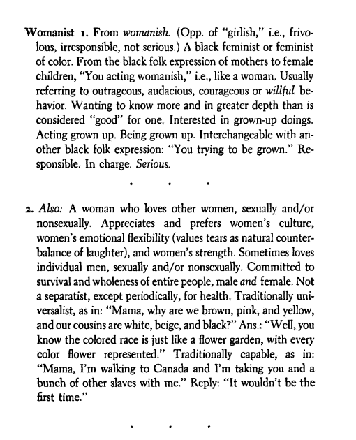In Search of Our Mother's Gardens - Walker Alice