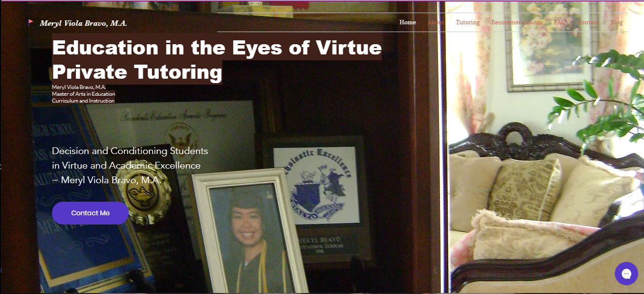 Education in the Eyes of Virtue - Tutoring