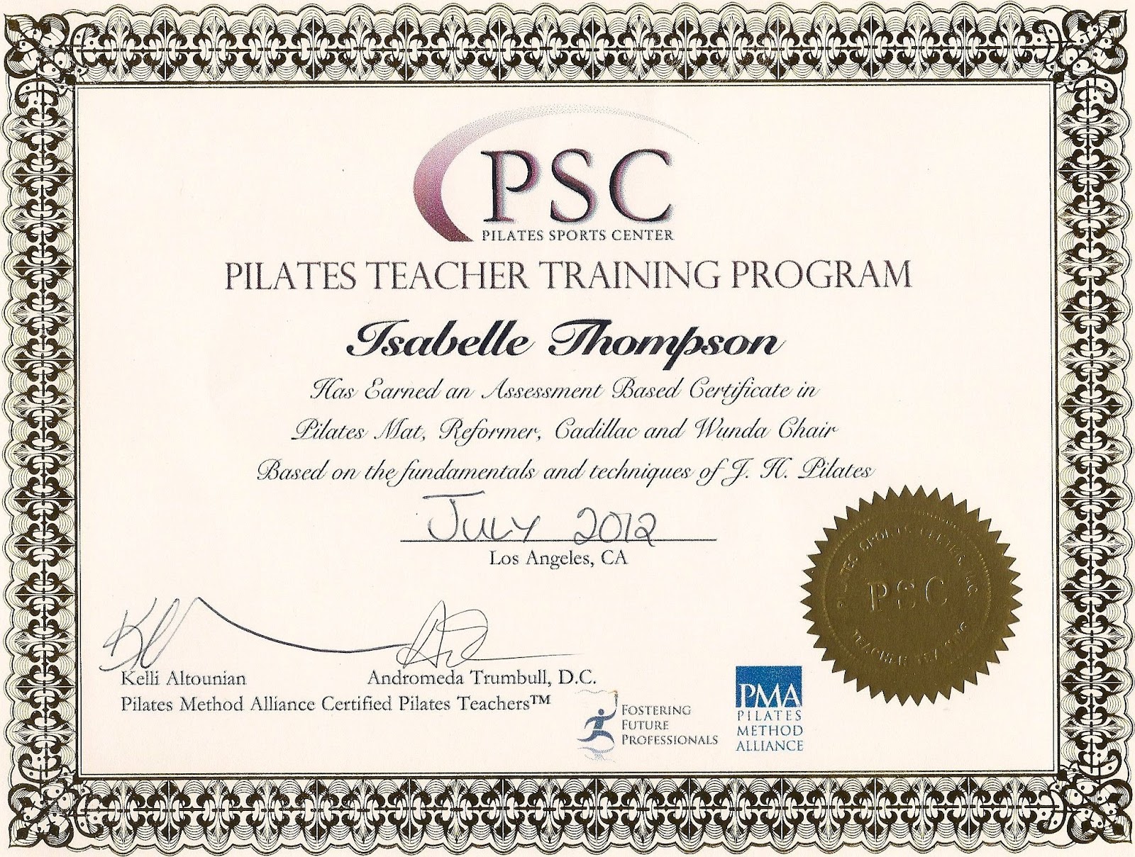 Top pilates certification courses Online