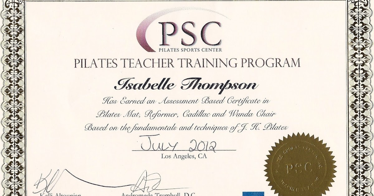 pilatestransformer: Pilates Teacher Training Program Certificate