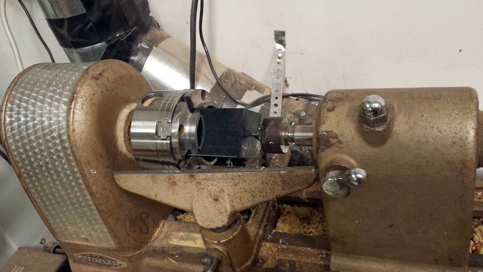 Vacuum Adapter for Your Lathe Wood Shop Mike