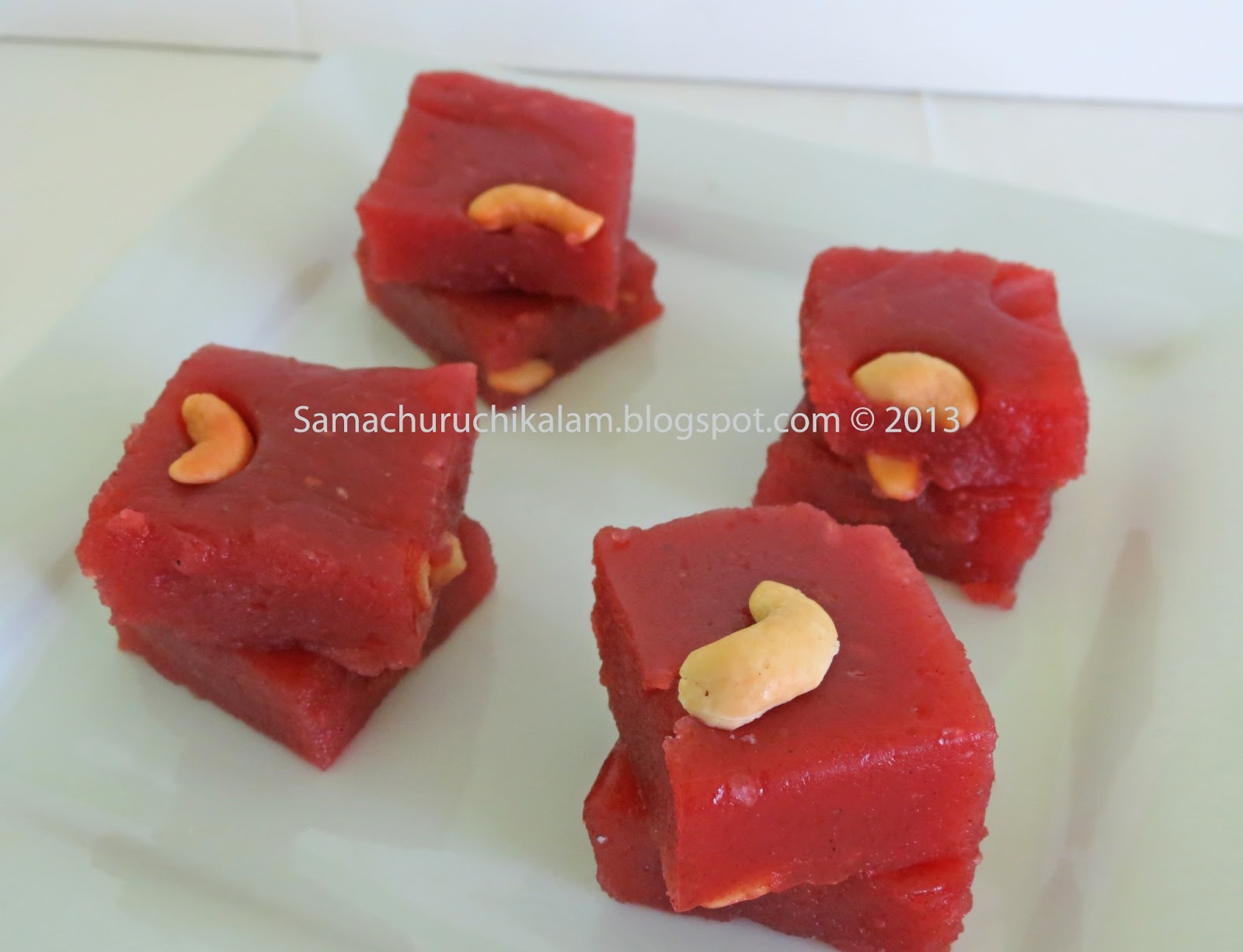 Recipes from Manju's kitchen Godhumai Halwa/ Wheat Flour Halwa