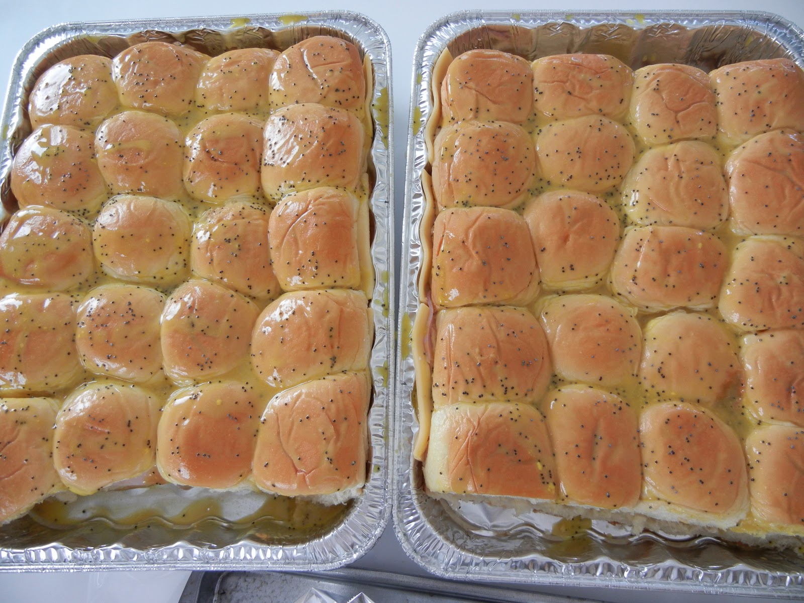 MamaHoots.. Food is Love Poppy Seed Ham and Cheese Rolls