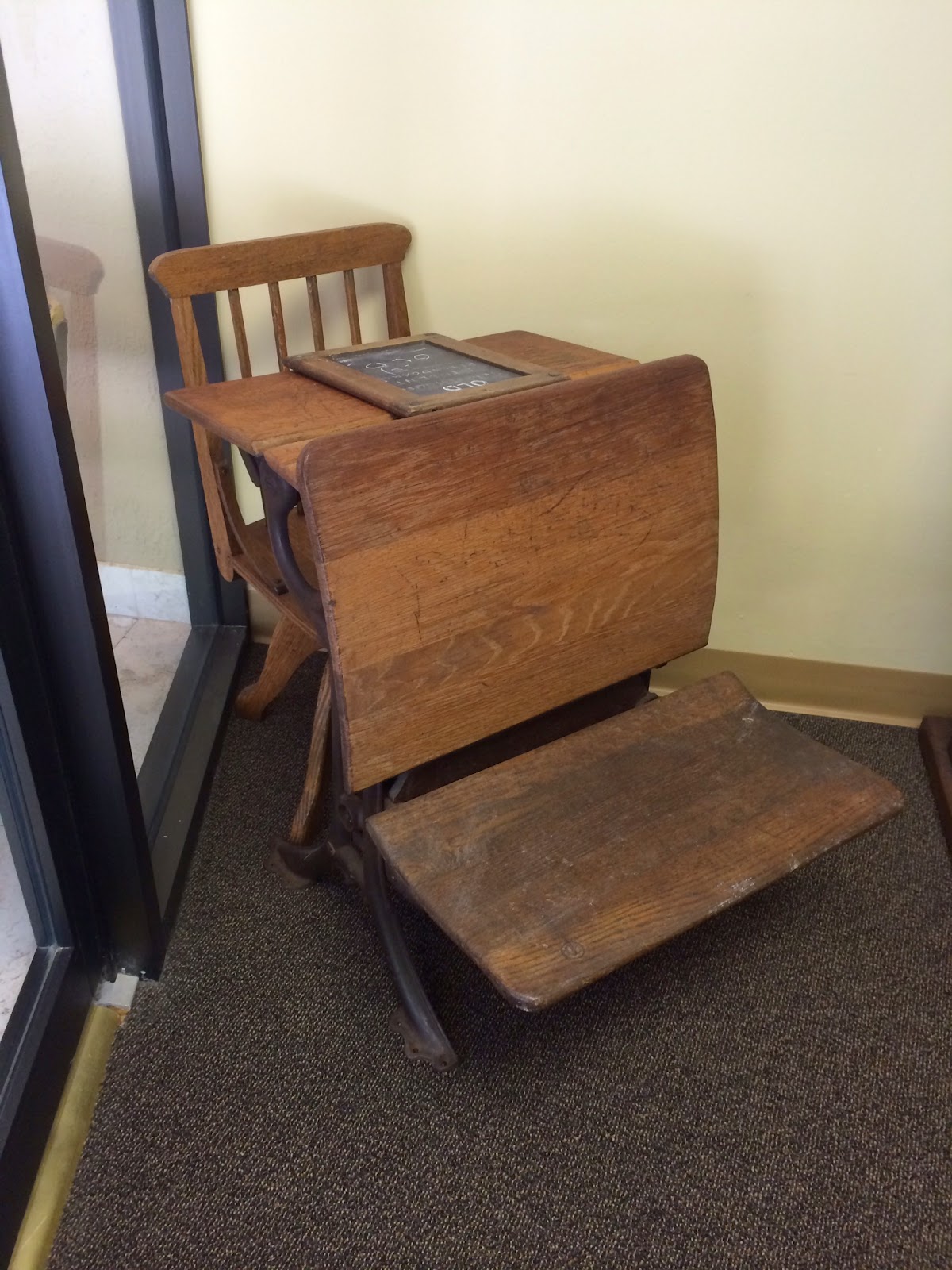 Retro Educational Technology Vintage School Desks