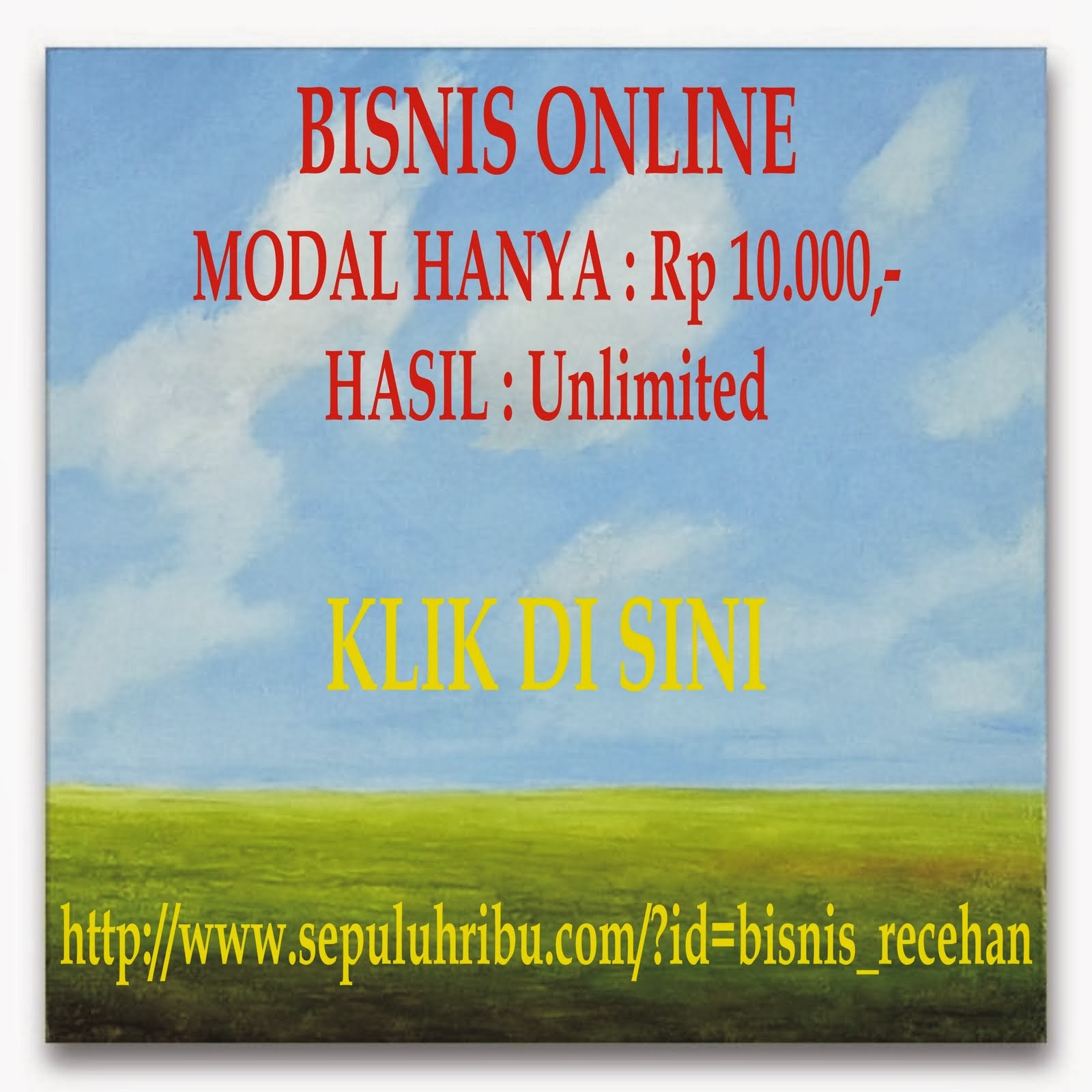 Peluang Bisnis Online Indonesia Modal Kecil Rp 10.000