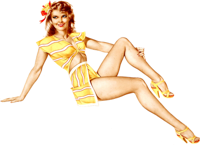 imagen png pin up retro