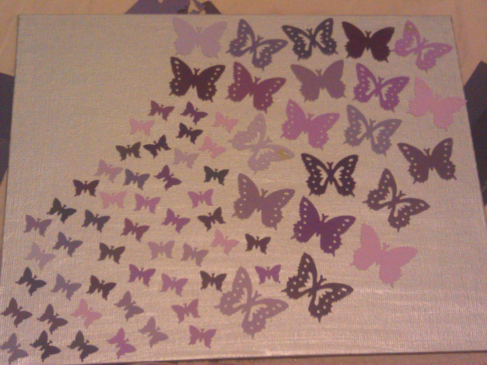 Explorations of Your Inner Crafter Butterfly Paint Chip Art