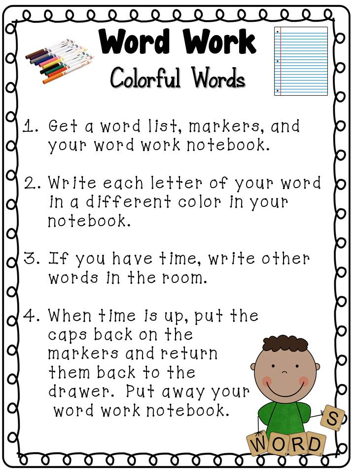 Worksheets Word Work Worksheets toris teacher tips daily 5 word work giant freebie i have the kids do this in their notebook which is just a section of spiral notebook