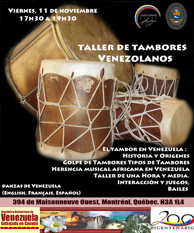 Centro Cultural Simón Bolívar en Montréal Oct2010 Febrero 2013 TALLER