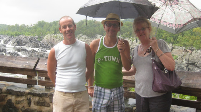 David, Christine and Gilles at the Great Falls