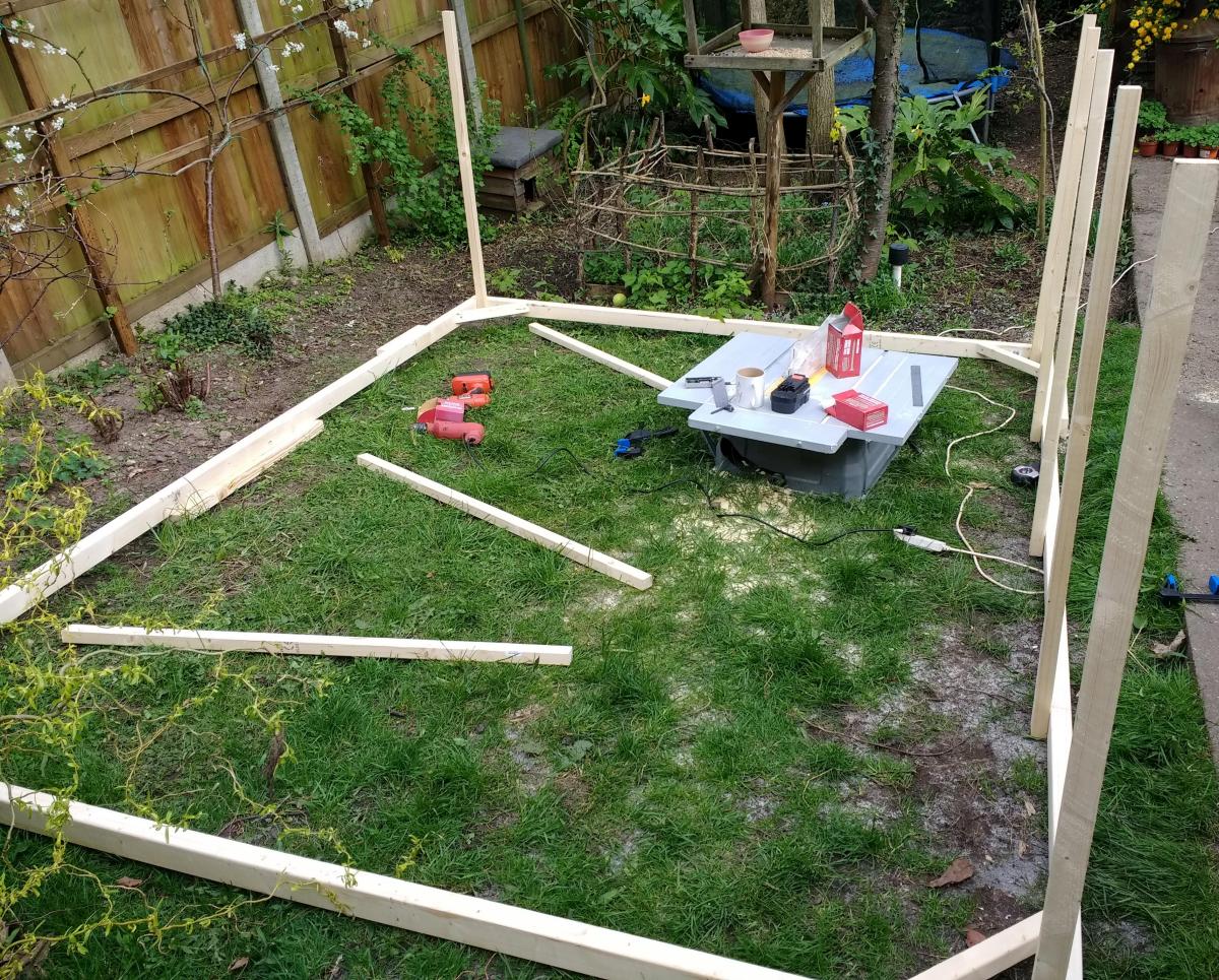 The Shed And Beyond Homemade polytunnel...