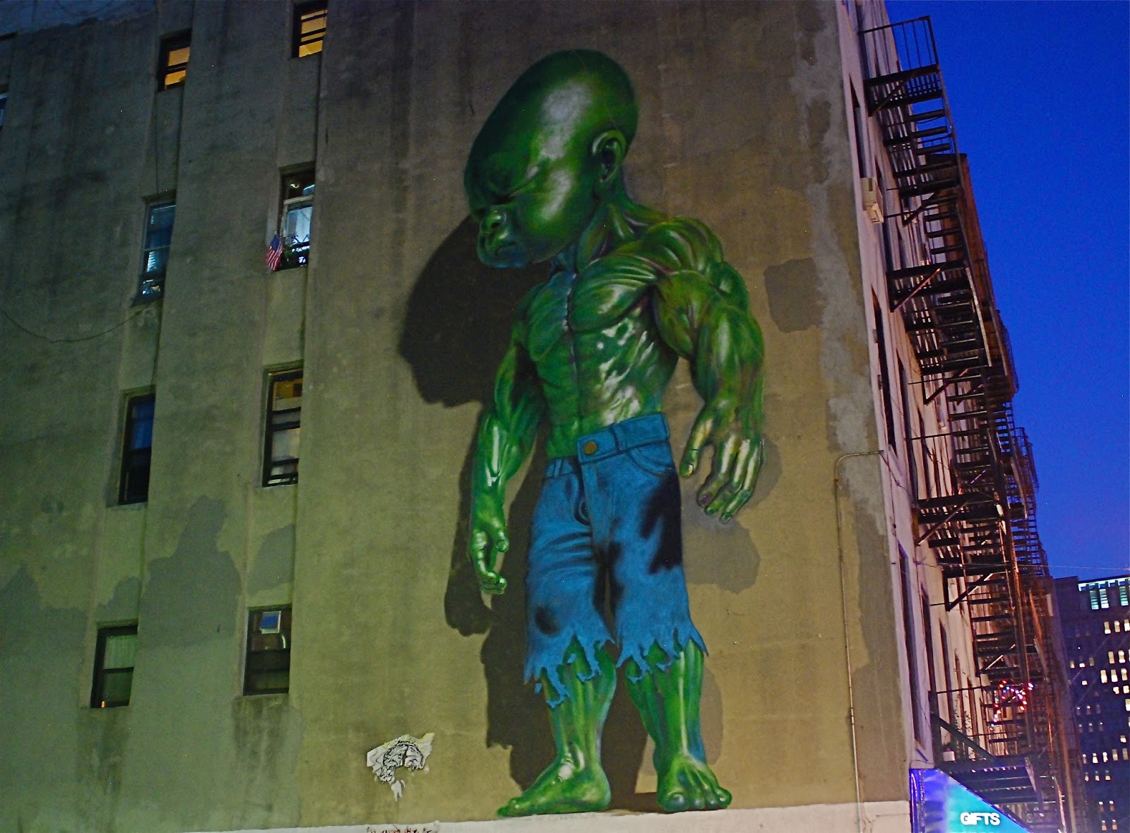 NYC ♥ NYC "Audrey Hepburn" and "Temper Tot" Murals on Mulberry Street in Little Italy