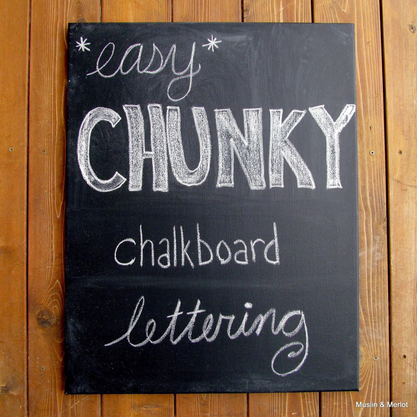 Easy Chalkboard Lettering Tutorial