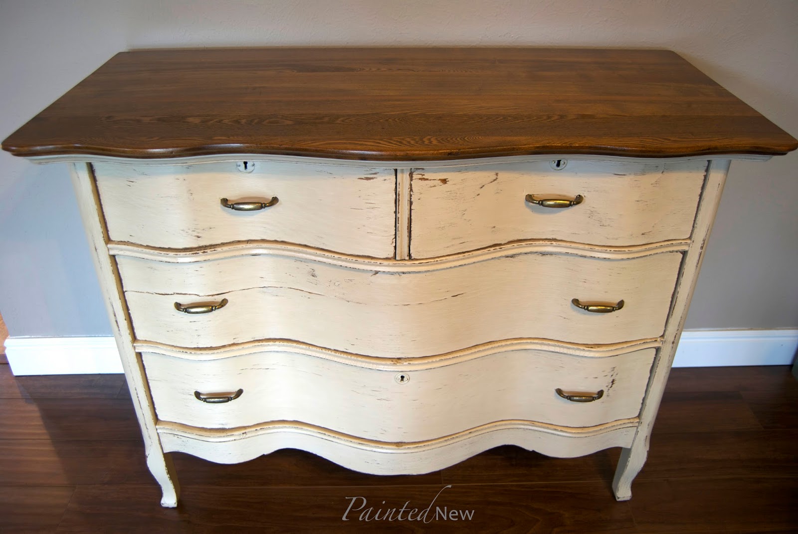 Painted New Antique "shaker" dresser