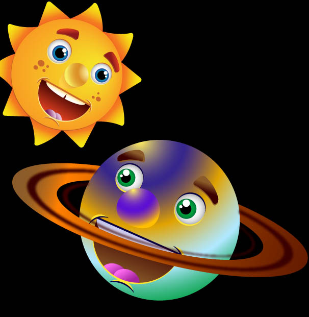 Cartoon Of Planets