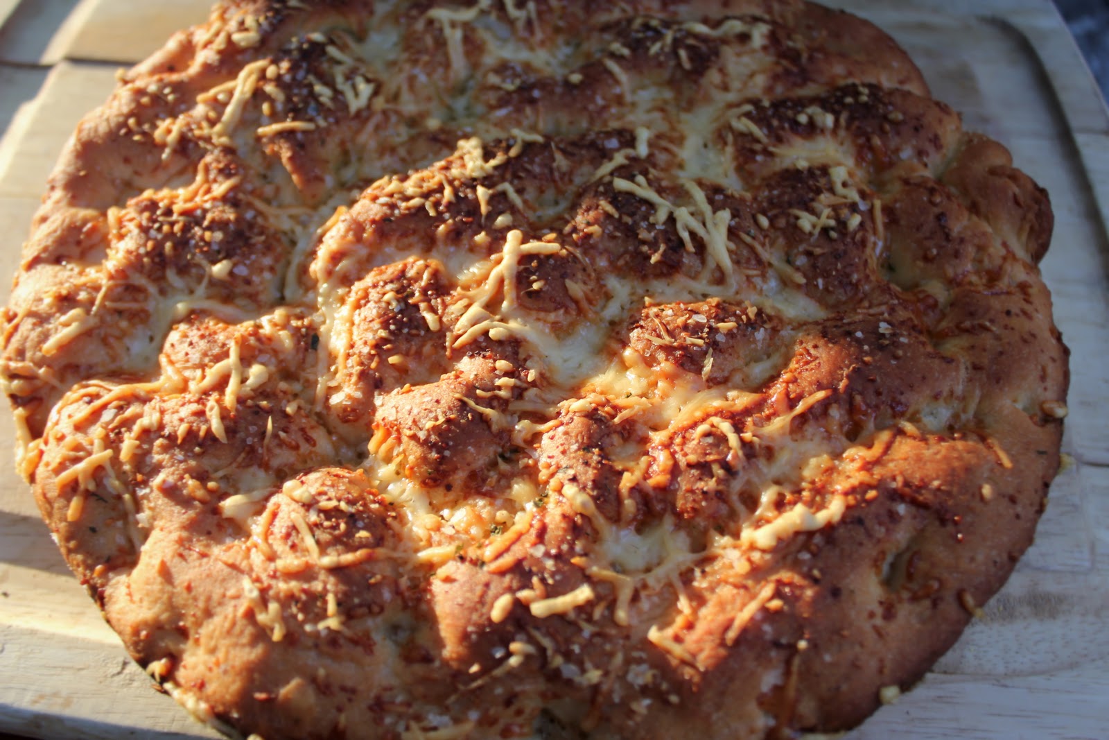 Matt and Erin's Dutch Oven Experiments Italian Night Focaccia Bread