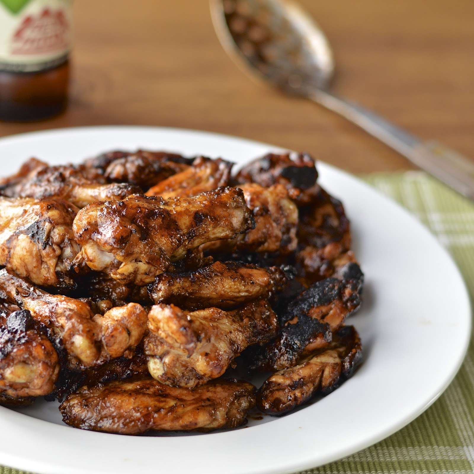Spicy Grilled Chicken Wings with Summer Slaw Virtually Homemade