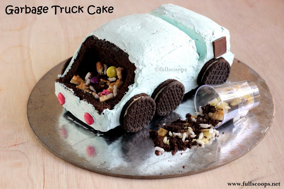How to make a Garbage Truck Cake Full Scoops A food blog with easy