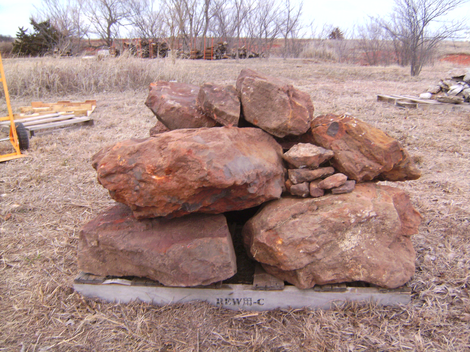 That's a big pallet of rocks! Or a pallet of big rocks. Whatever.